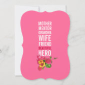 80ste uitnodiging van de Birthday Party - Mam is e (Voorkant)