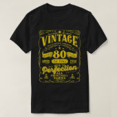  80ste verjaardag 1942 80 jaar oud, alle afkomst t-shirt (Design voorkant)
