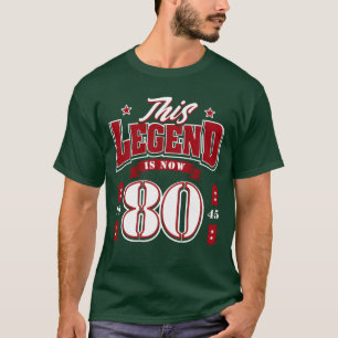 80ste verjaardag 1945 Legende 80 Jaar retro T-shirt