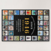80ste verjaardag 1946 familiefoto's collage legpuzzel (Horizontaal)