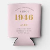80ste verjaardag 1946 Geschenk Elegant Persoonlijk Blikjeskoeler (Voorkant)