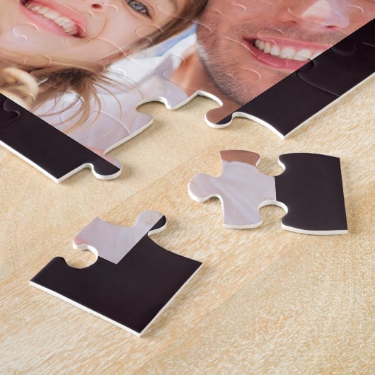 80ste verjaardag 80 fotocollage vrouw paars legpuzzel (Zijkant)