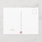 80ste verjaardag bloemige moderne Save The Date an Aankondigingskaart (Achterkant)