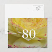80ste verjaardag briefkaart (Voorkant / Achterkant)