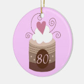 80ste verjaardag cadeauideeën voor haar keramisch ornament (Links)