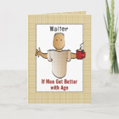 80ste verjaardag Cartoon Grappig Gezegde Humorous Kaart (Voorkant)