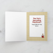 80ste verjaardag Cartoon Grappig Gezegde Humorous Kaart (Binnen)