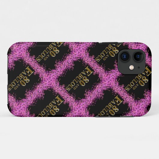 80ste verjaardag Case-Mate iPhone case (Achterkant (horizontaal))