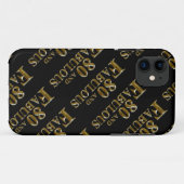 80ste verjaardag  Case-Mate iPhone case (Achterkant (horizontaal))