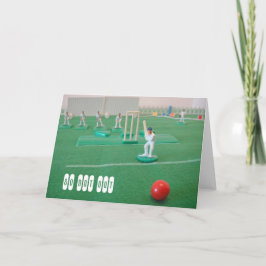 80ste verjaardag cricket kaart