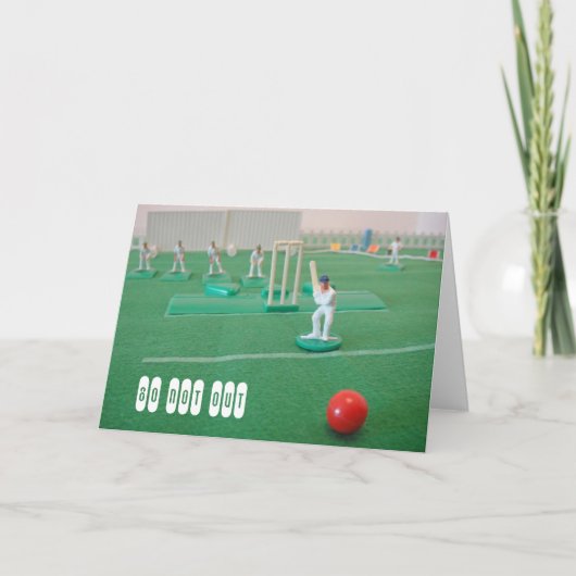 80ste verjaardag cricket kaart (Voorkant)