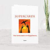 80ste verjaardag, Curious owls card. Kaart (Achterkant)