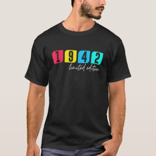 80ste verjaardag Dames Mannen 80 jaar 1942 31 T-shirt