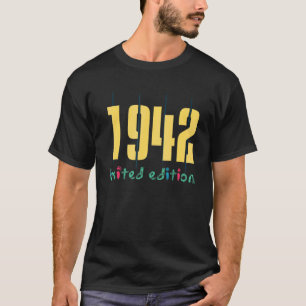 80ste verjaardag Dames Mannen 80 jaar 1942 35 T-shirt