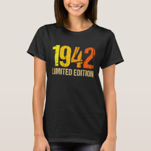 80ste verjaardag Dames Mannen 80 jaar 1942 45 T-shirt