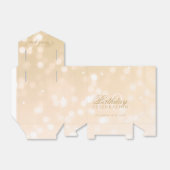 80ste verjaardag dank u gouden Bokeh Sparkle Light Bedankdoosjes (Uitgevouwen)