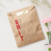 80ste verjaardag.. dus blij dat ik 80 ben vandaag bedankzakje (Gezegeld)