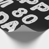 80ste verjaardag.. dus blij dat ik 80 ben vandaag cadeaupapier (Hoek)