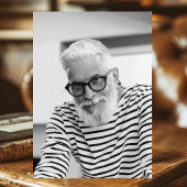 80ste verjaardag: een foto van zwart goud kaart