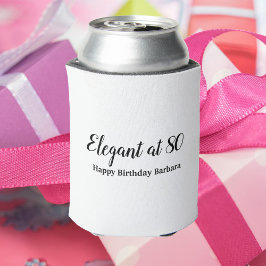 80ste verjaardag elegant op 80 Personalize Blikjeskoeler