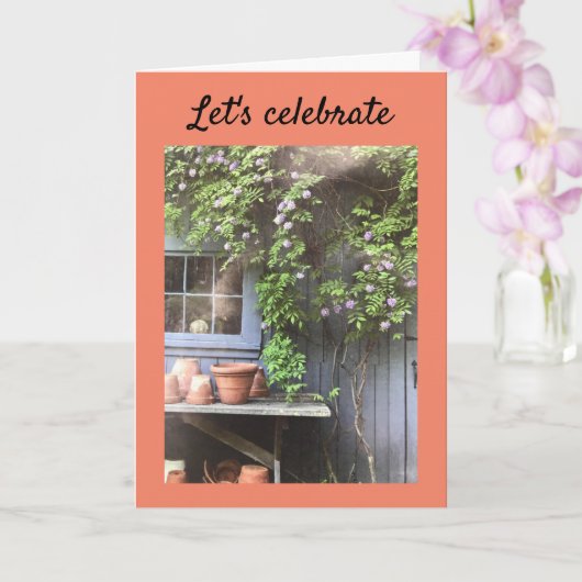 *80ste VERJAARDAG** en LATEN WE JULLIE VIEREN! Kaa Kaart (Orchidee)