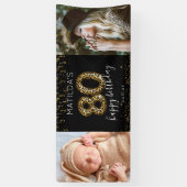 80ste verjaardag foto banner (Verticaal)