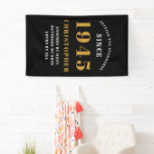 80ste verjaardag Geboren in 1945 Naam toevoegen Zw Spandoek (Insitu)