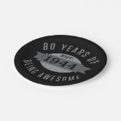 80ste verjaardag Geweldige 1944 Papieren Bordje (Gekanteld)