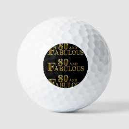 80ste verjaardag  golfballen