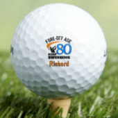 80ste verjaardag golfballen 80 jaar grappig cadeau