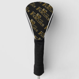80ste verjaardag  golfheadcover