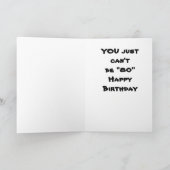 **80ste VERJAARDAG** HET KAN NIET WAAR ZIJN ZEGT O Kaart (Binnen)