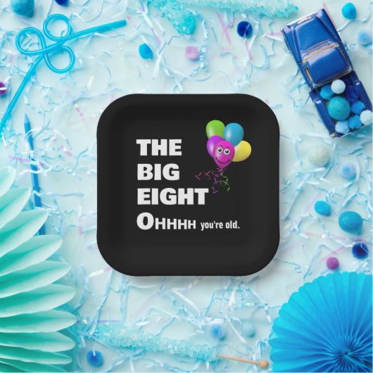 80ste verjaardag Humor Papieren Bordje (Feest)