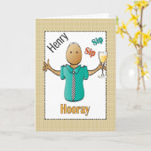 80ste verjaardag Kaart voor hem - Funny en Fun (Gele Bloem)