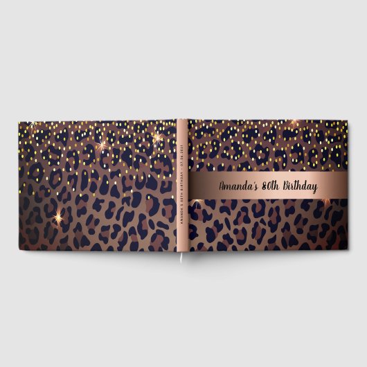 80ste verjaardag Leopard Gastenboek (Volledig)