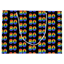 80ste verjaardag: Leuk Regenboog Event Nummer 80 P Groot Cadeauzakje