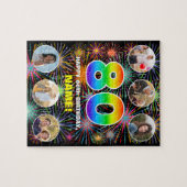 80ste verjaardag: Leuke regenboog #, aangepaste na Legpuzzel (Horizontaal)