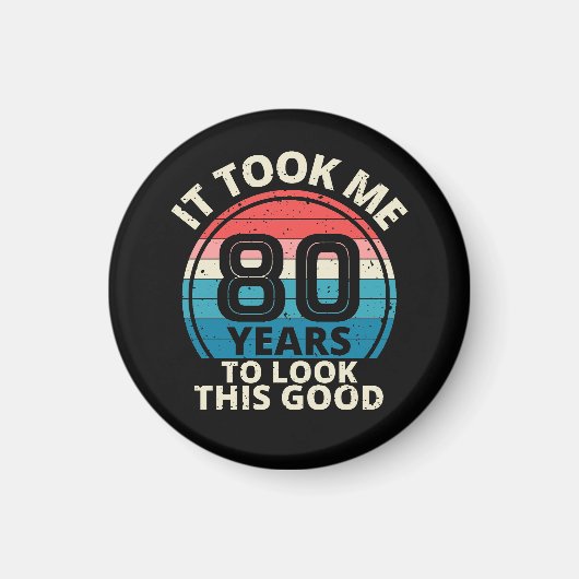 80ste verjaardag magneet (Voorkant)