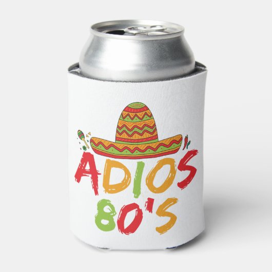 80ste verjaardag Mexicaanse Partij Cinco de Mayo F Blikjeskoeler (Blikje Voorkant)