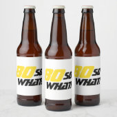 80ste verjaardag Motivatie 80 Wat grappig Bier Etiket (Flessen)