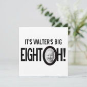 80ste verjaardag OH! foto zwart wit Kaart (Staand voorkant)