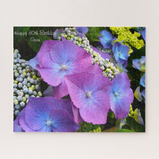 80ste verjaardag oma. legpuzzel (Horizontaal)