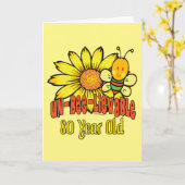 80ste verjaardag - Ongelooflijk op 80 jaar oud Kaart (Gele Bloem)