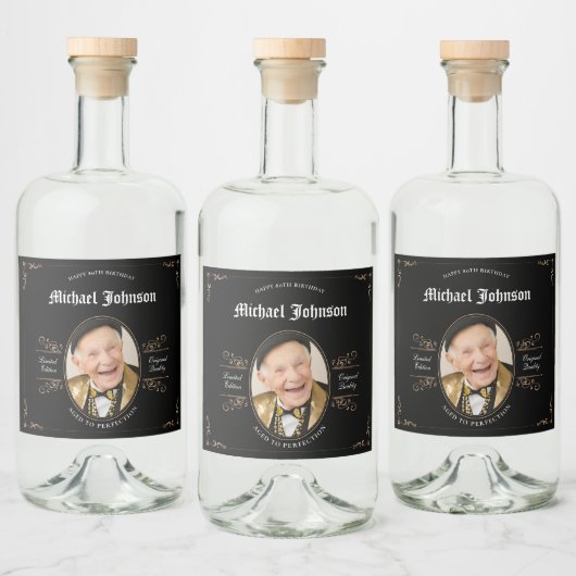 80ste Verjaardag Ouder tot perfectie  Classic Likeurfles Etiket (Flessen)