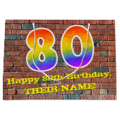 80ste verjaardag: Plezier, Graffiti-geïnspireerde  Groot Cadeauzakje (Voorkant)