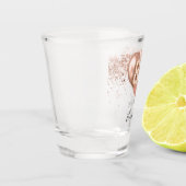 80ste verjaardag roos gouden ballonnen naam shot glas (Links)