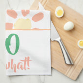 80ste verjaardag Sinaasappel Grappige Waterverf Fl Theedoek (Quarter Fold)