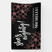 80ste verjaardag spandoek (Verticaal)