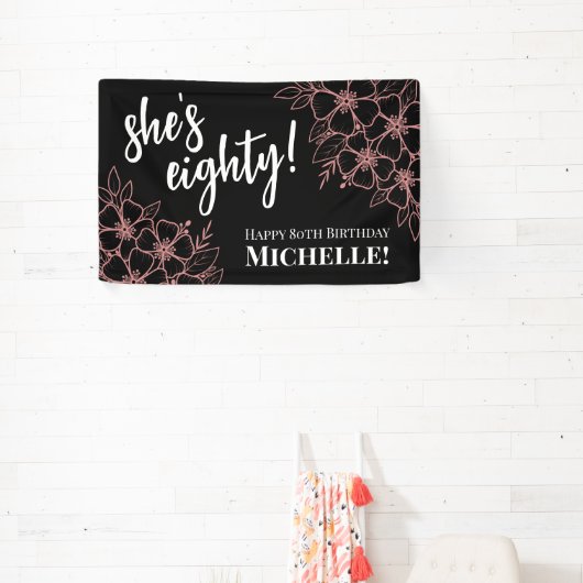 80ste verjaardag spandoek (Insitu)