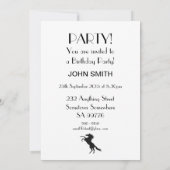 80ste verjaardag Spirit Horse Party uitnodiging (Achterkant)